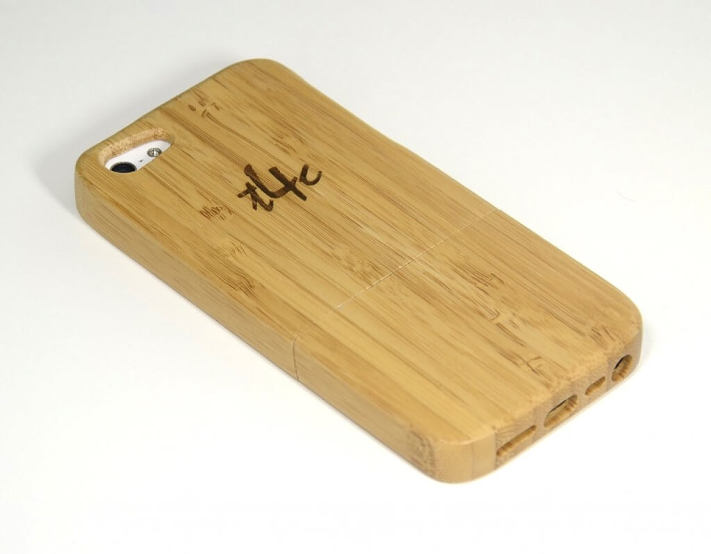 t4c Echtholz Bambus Cover für iPhone 5 / 5s