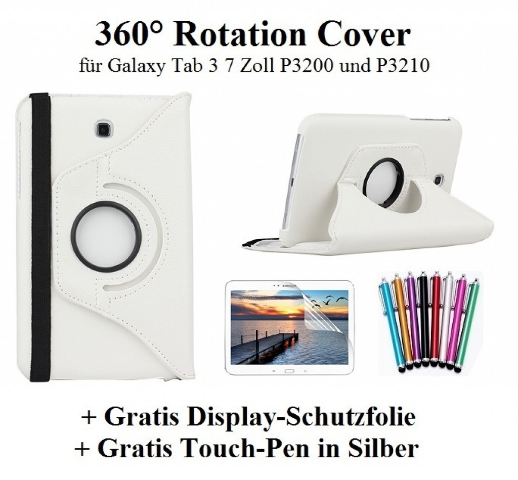 Edles 360 Grad Cover weiß für Samsung Galaxy