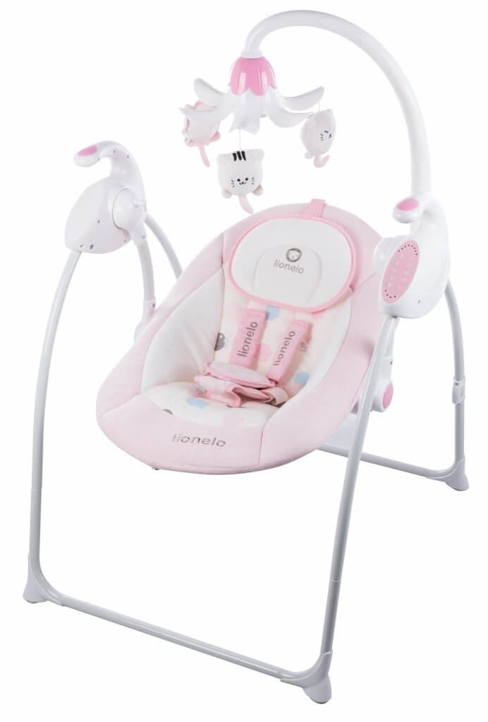 Lionelo Robin pink App-gesteuerte Babyschaukel