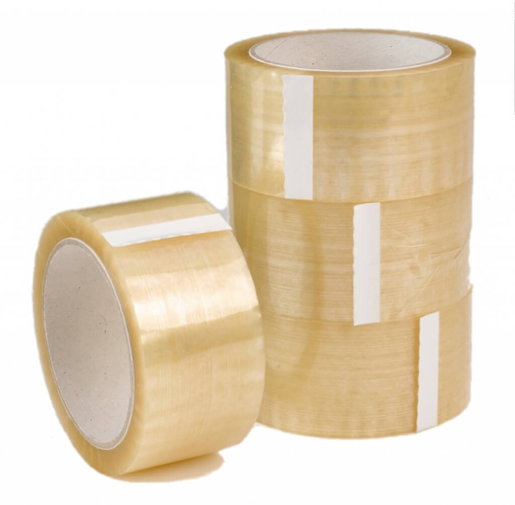 1x Packband transparent 66m lang