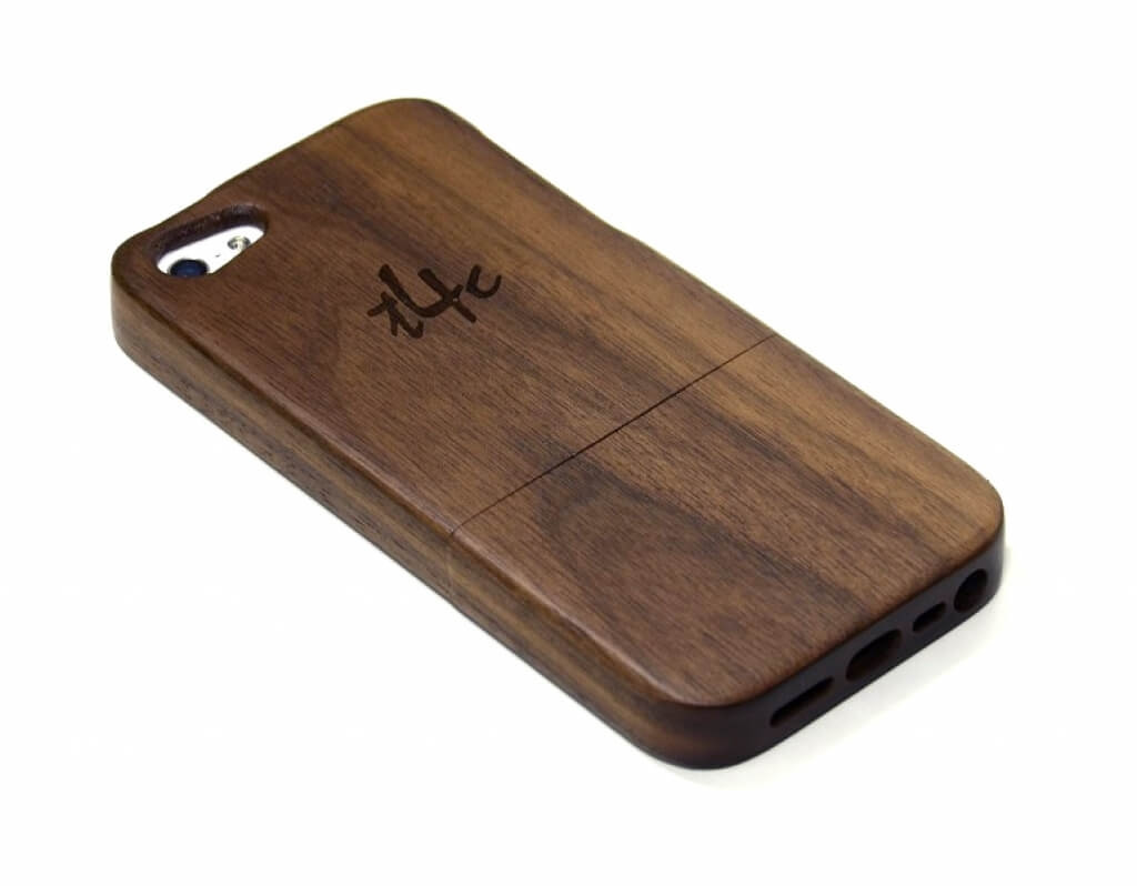 t4c Echtholz Walnuss Cover für iPhone 5 / 5s