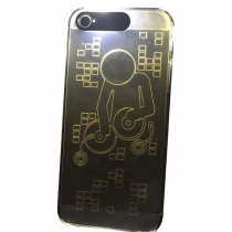 LED Blitz Strobo Cover schwarz für iPhone 5 / 5s