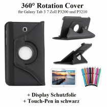 Edles 360 Grad Cover schwarz Samsung Galaxy