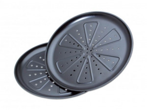 2 x CHG Pizza-Backblech antihaftbeschichtet