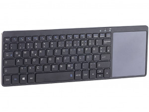 GeneralKeys Mini-Multimedia-Funktastatur mit XXL Touchpad