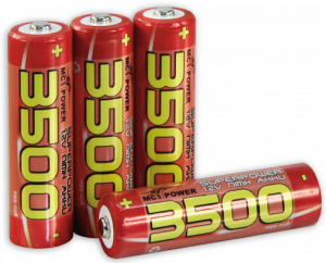 McPower Mignon Akku AA 4er Pack mit 3500 mAh Wiederaufladbar Batterien