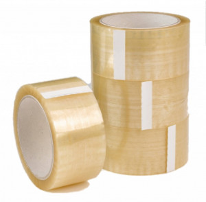 1x Packband transparent 66m lang