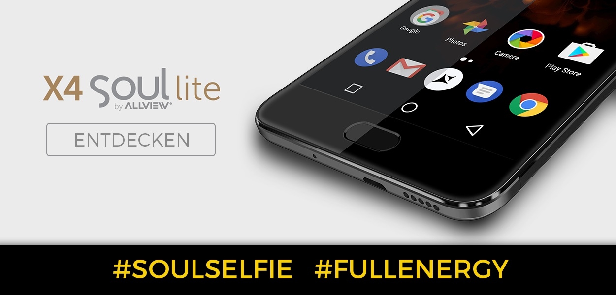 Allview X4 Soul Lite 5,5 Zoll LTE Smartphone mit Android 7.0, 4GB RAM, OctaCore u.v.m in schwarz