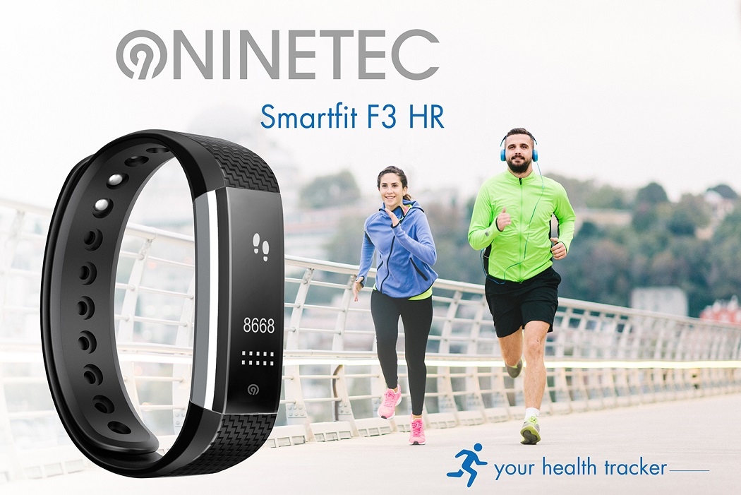 Der NINETEC Smartfit F3 oder F3HR Fitnesstracker kann kabellos mit dem Smartphone synchronisiert werden, um Trends zu verfolgen und genau die Motivation zu erhalten, die man benötigt, um neue Bestleistungen zu erreichen.